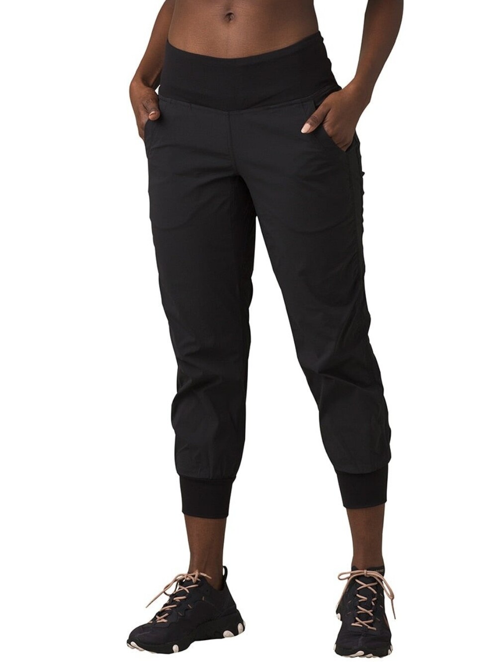 Prana Summit Jogger Pants Black Outdoor Hiking Active Pull On Joggers Medium